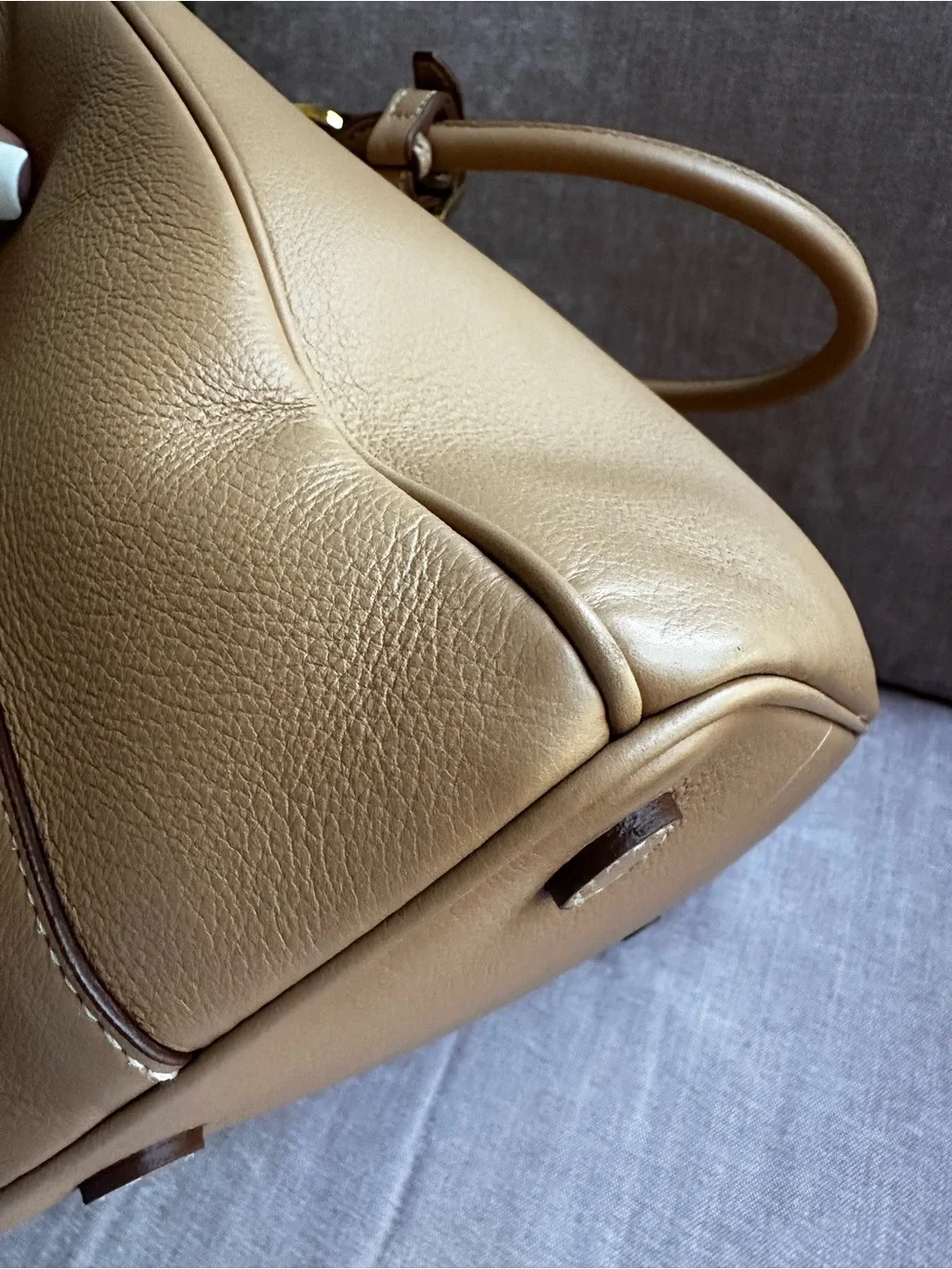 Prada Tan Leather Large Galleria Satchel in Soft Calfskin Leather